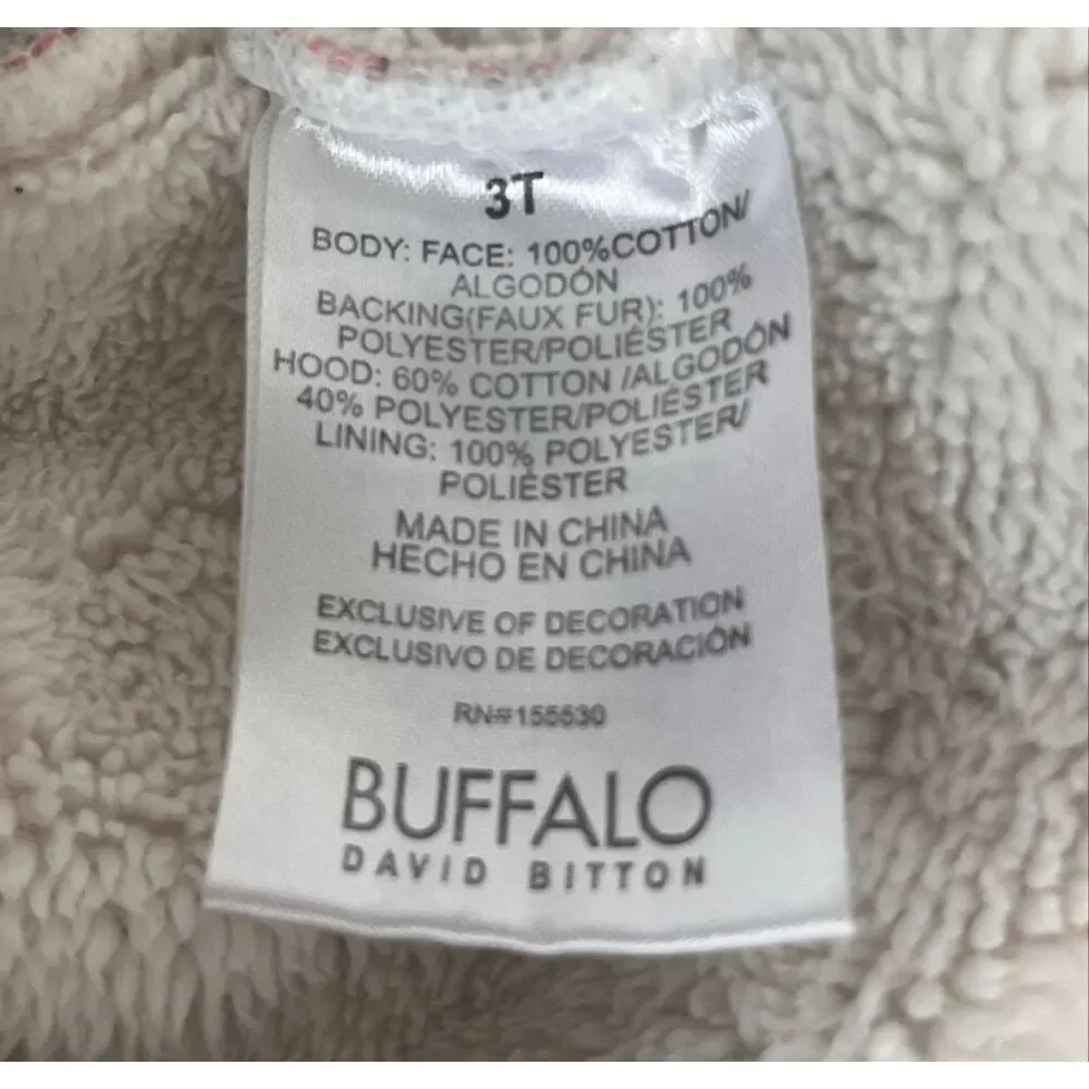 Buffalo David Bitton Pink And Gray Plaid Flannel Jacket   Size 3T